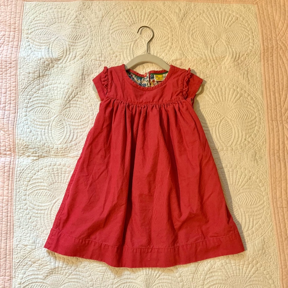 Pink Corduroy Dress
